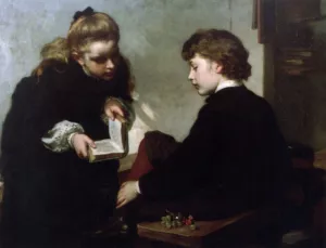 The Schoolmasters' Daughter by James Sant - Oil Painting Reproduction