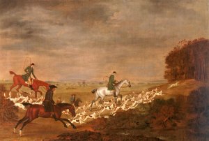 Going To Cover; Sir William Jolliffe With His Hounds Riding Toward A Covert