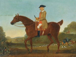 Portrait of a Gentleman, Traditionally Identified As Fulwar, 4th Earl of Craven, On His Hunter by James Seymour Oil Painting