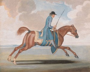 Racehorse at Exercise, Ridden by a Training-Groom by James Seymour Oil Painting