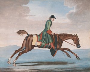 Racehorse at Exercise, Ridden by a Training-Groom by James Seymour Oil Painting