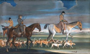 Setting Off for the Chase; The Huntsman Leading out a Pack of Harriers followed by the Master and the Whipper-In by James Seymour Oil Painting