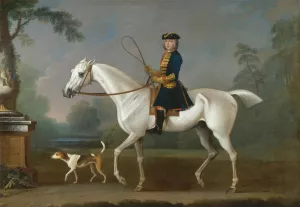 Sir Roger Burgoyne Riding 'Badger' by James Seymour Oil Painting