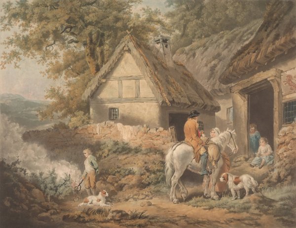 A Boy Employed in Burning Weeds  by James Ward - Hand-Painted Oil Painting Reproduction