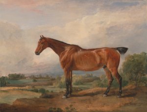 A Hunter in a Landscape by James Ward Oil Painting