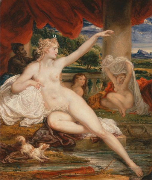 Diana at the Bath  by James Ward - Hand-Painted Oil Painting Reproduction