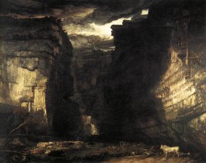 Gordale Scar Oil painting by James Ward