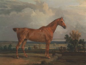 Hunter in a landscape by James Ward Oil Painting
