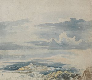 Landscape with a Castle on a Hill by James Ward Oil Painting