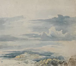 Landscape with a Castle on a Hill by James Ward Oil Painting