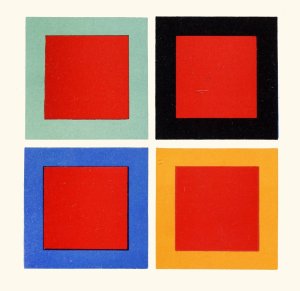 Modification of Tone and Hue of a Colour when placed on or near Different Colours by James Ward Oil Painting
