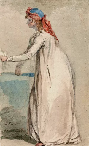 Mrs. Morland's Portrait by James Ward Oil Painting