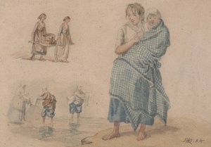 Scottish Peasant Women by James Ward Oil Painting