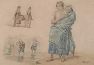 Scottish Peasant Women by James Ward Oil Painting