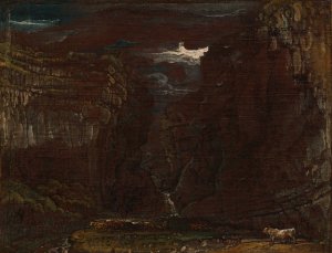 Sketch for 'Gordale Scar' by James Ward Oil Painting