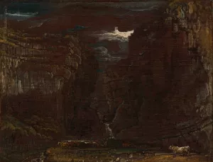 Sketch for 'Gordale Scar' by James Ward Oil Painting