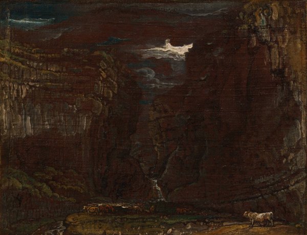 Sketch for 'Gordale Scar' by James Ward - Hand-Painted Oil Painting Reproduction