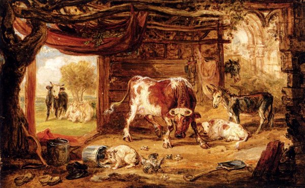The Intruder by James Ward - Hand-Painted Oil Painting Reproduction