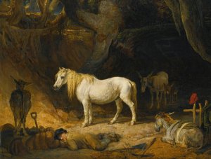 The Sand Pit by James Ward Oil Painting