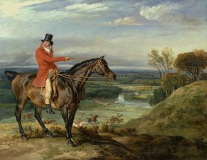 Theophilus Levett and a Favorite Hunter by James Ward Oil Painting