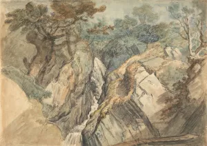 Waterfall, North Wales by James Ward Oil Painting