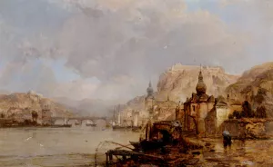 Dinant, Belgium Oil painting by James Webb