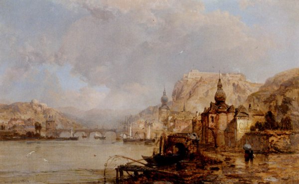 Main Product Photo of Dinant, Belgium Painting by James Webb