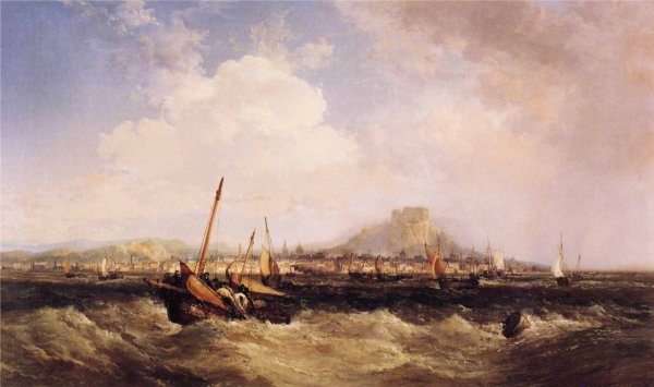 Main Product Photo of Edinburgh From Leith Painting by James Webb