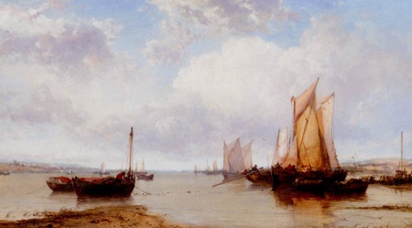 Main Product Photo of Near Cowes, Isle Of Wight Painting by James Webb