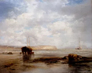 On The Coast by James Webb - Oil Painting Reproduction