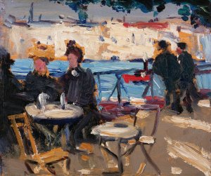 A Cafe Scene by James Wilson Morrice Oil Painting