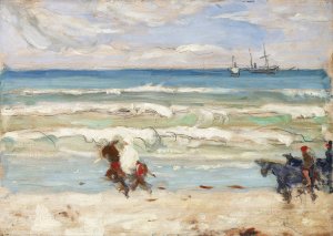 Beach Scene, Tangier by James Wilson Morrice Oil Painting