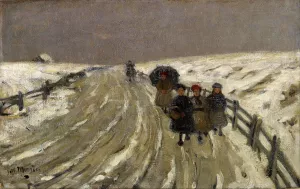 Return from School by James Wilson Morrice Oil Painting