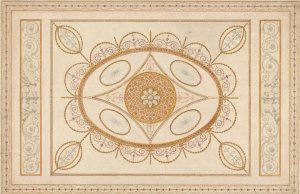 Goodwood, West Sussex; Ceiling Design by James Wyatt Oil Painting