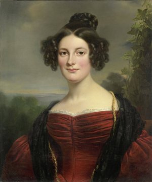 Catharina Annette Fraser by Jan Adam Kruseman Oil Painting
