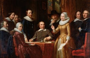 De Muiderkring by Jan Adam Kruseman Oil Painting