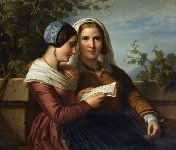 Main Product Photo of The Love Letter Painting by Jan Adam Kruseman