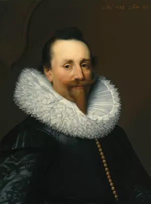 Portrait of a Gentleman by Jan Anthonisz Van Ravesteyn Oil Painting