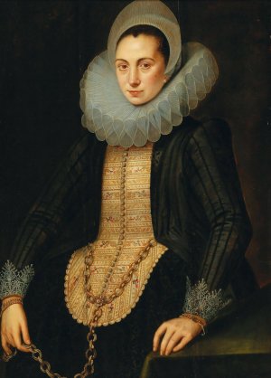 Portrait Of A Young Lady by Jan Anthonisz Van Ravesteyn Oil Painting