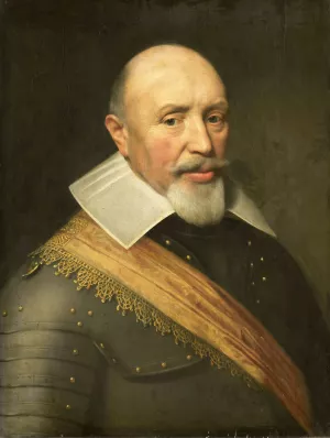 Portrait of an Officer by Jan Anthonisz Van Ravesteyn Oil Painting