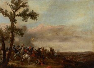 Battle Scene by Jan Asselijn Oil Painting