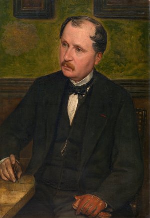 Alphonse Balat The Architect by Jan August Hendrik Leys Oil Painting