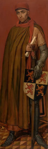 John II, Duke of Brabant, 1306 by Jan August Hendrik Leys Oil Painting
