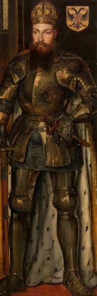 Sigismund, Holy Roman Emperor, 1415  by Jan August Hendrik Leys - Hand-Painted Oil Painting Reproduction