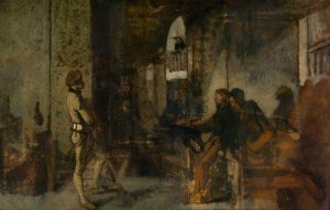 The Guard by Jan August Hendrik Leys Oil Painting