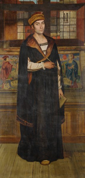 The Painter Quinten Massijs by Jan August Hendrik Leys Oil Painting