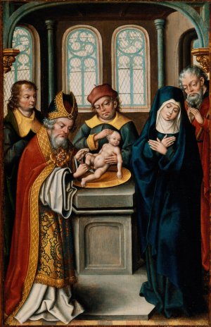 The Circumcision of Christ by Jan Baegert Oil Painting