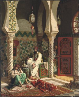 A Plume Of Smoke by Jan Baptist Huysmans Oil Painting
