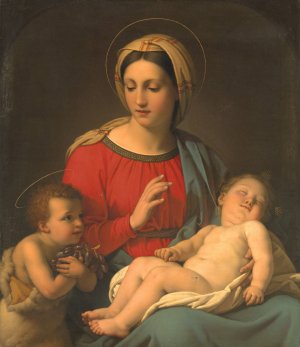 Madonna by Jan Baptist Lodewijk Maes Oil Painting