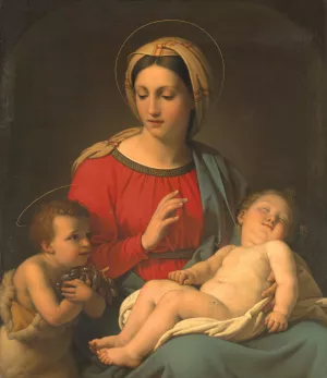 Madonna Oil painting by Jan Baptist Lodewijk Maes
